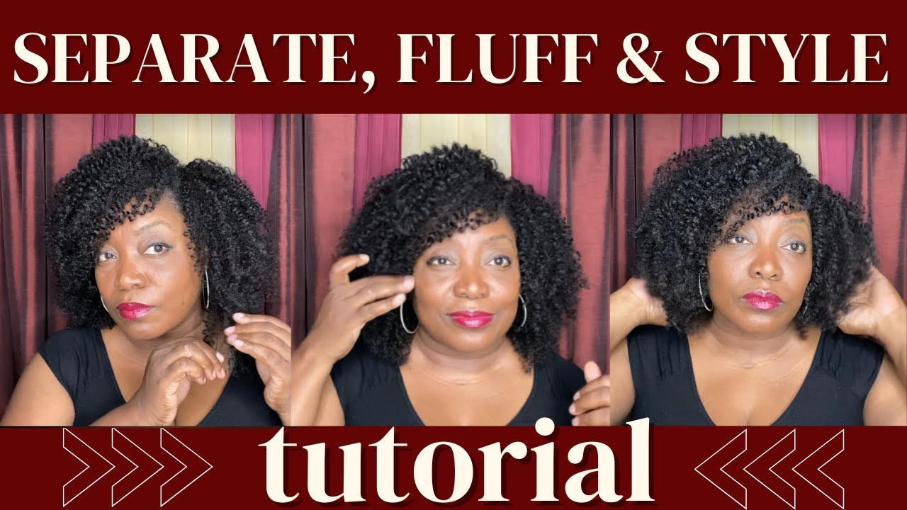 How to Separate, Fluff & Style a Twist Out | Type 4 Natural Hair