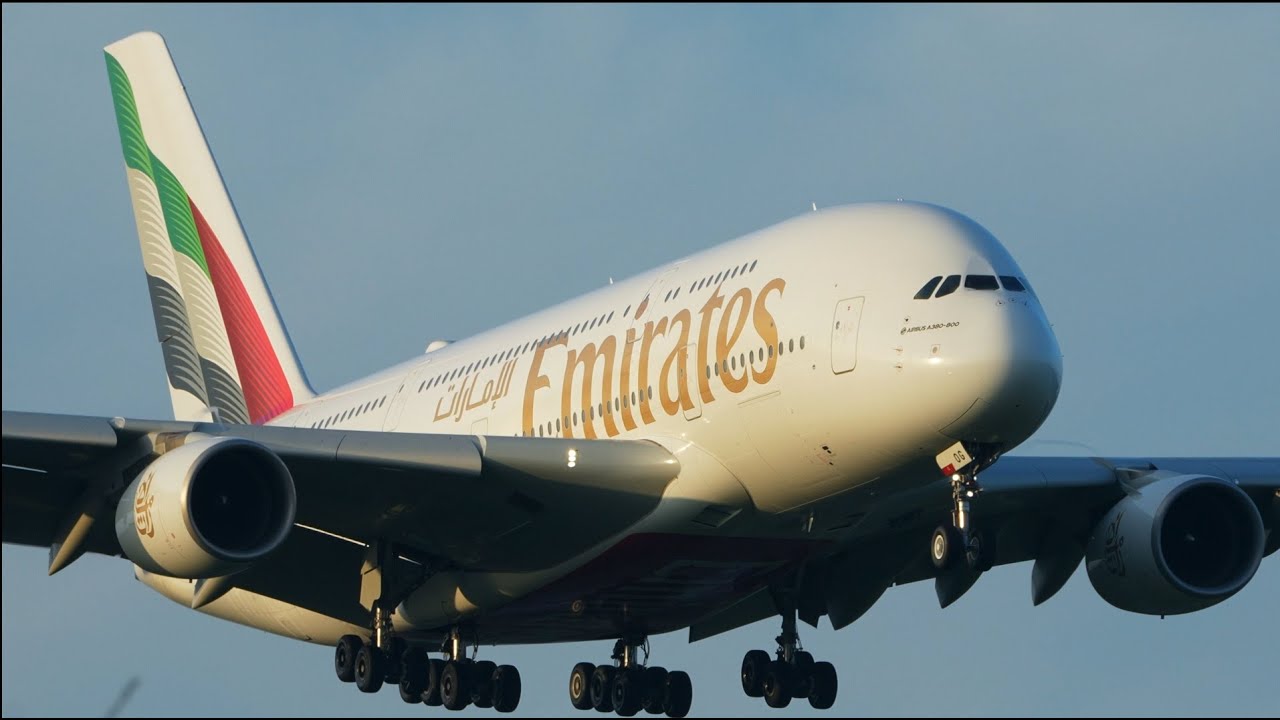 Emirates Airbus A380 A6-EOG Landing at Narita 16R | NRT/RJAA