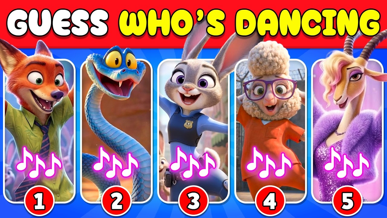 Guess Who's Dancing? ZOOTOPIA 2 Dance Edition 💃🎶 Judy, Nick, Gary, Flash