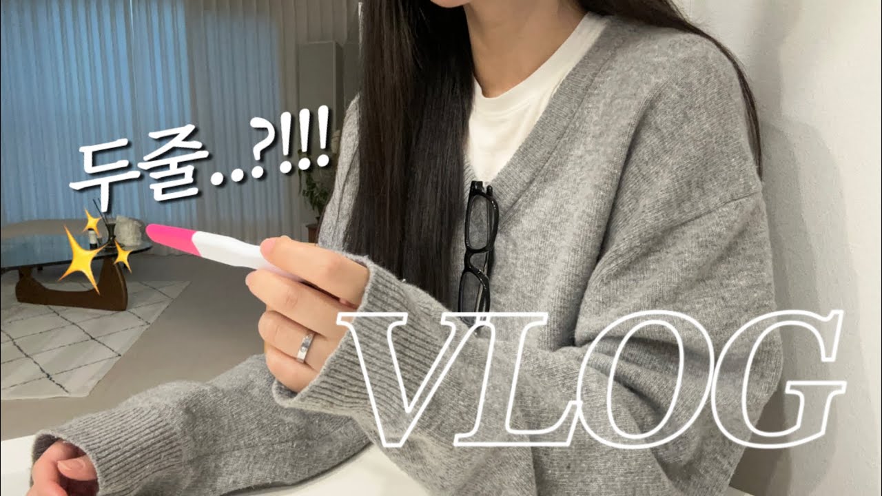 [vlog] 임신준비 브이로그 | 두줄인데..?!? | 배란N일차 증상놀이 | 나팔관 조영술