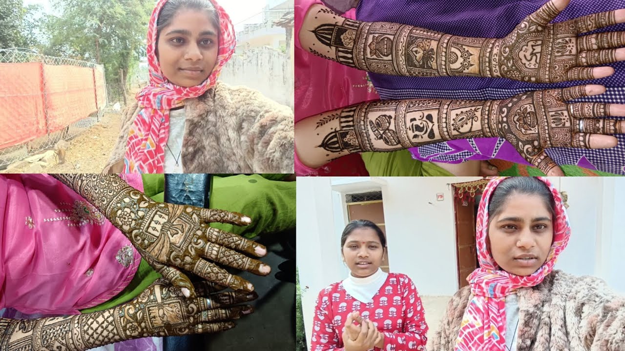 फरवरी की पहली ब्राइडल मेहंदी। #मेहंदी आर्टिस्ट रियल लाइफ स्ट्रगल😱।#mehndivlog #bridalmehndi #heena❤️