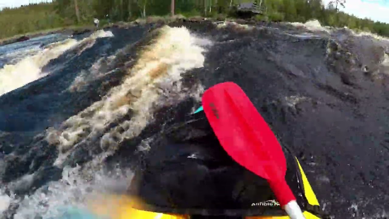 Ruunaan kosket alhaisella vedell&auml;. 2021 hein&auml;kuu.