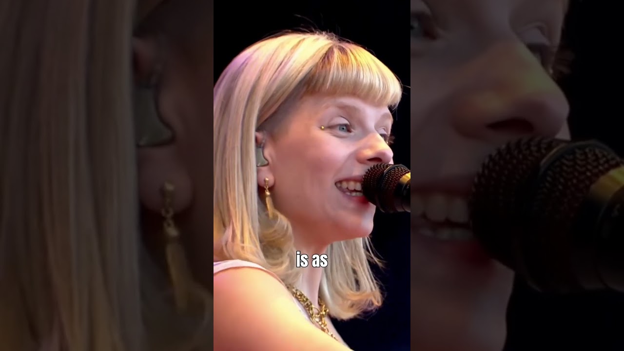 Aurora Aksnes talks about what performing in front of people feels like 😍 (Live at Glastonbury 2024)
