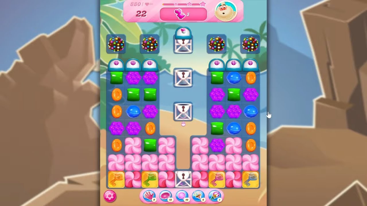Candy Crush Saga LEVEL 880 NO BOOSTERS&nbsp;(new version)🐟☑️