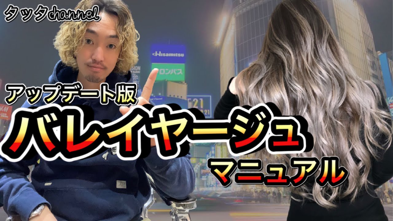 バレイヤージュマニュアル【改訂版】バレイヤージュカラー、やり方、塗り方、オンカラー、エアタッチ、セルフ【美容師、美容室向け】