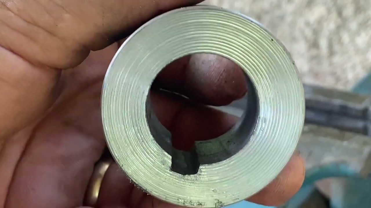 PULO DO GATO PARA FAZER RASGO DE CHAVETA INTERNO #tools #usinagem #torneiro