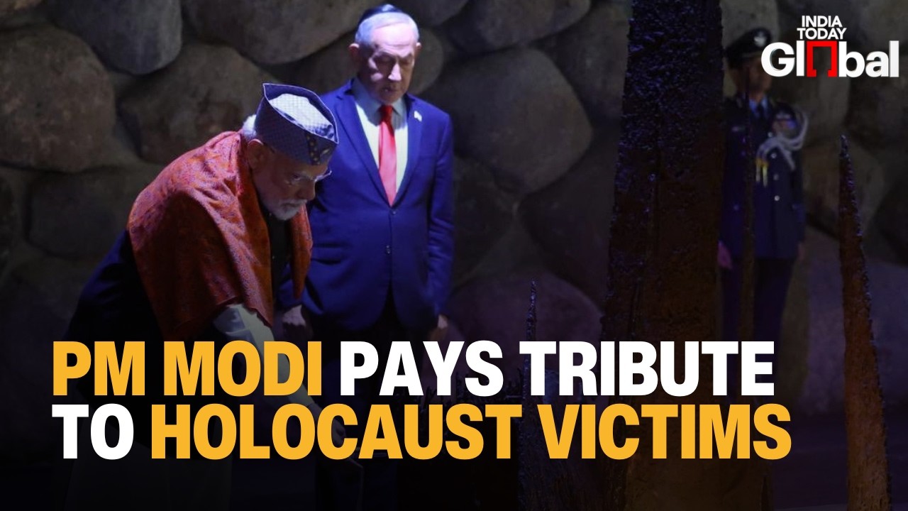 PM Modi Pays Tribute To Holocaust Victims In Jerusalem At Yad Vashem | #IndiaIsrael #Modi