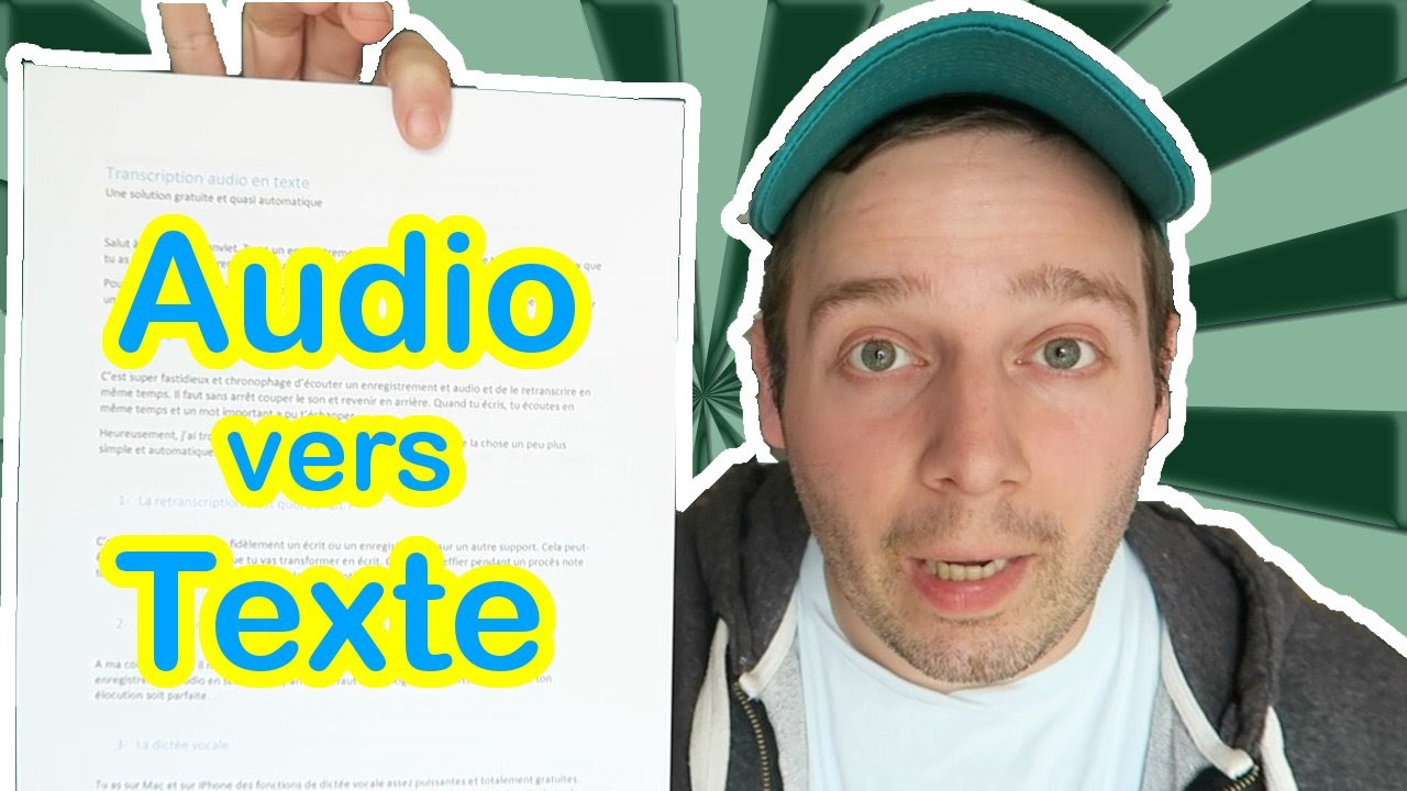 Transcription audio en texte : les logiciels gratuits