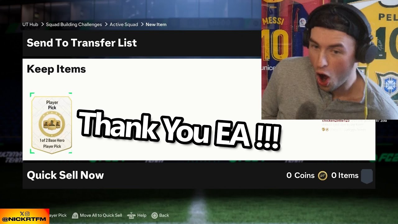Nick tests First EVER Base Hero Player Pick SBC