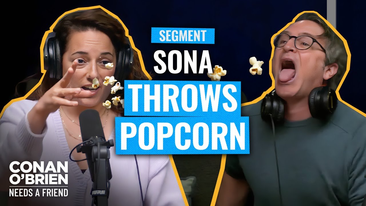 Conan’s Audio Engineer Reacts To Sona Throwing Food In The Studio | Conan O'Brien Needs A Friend