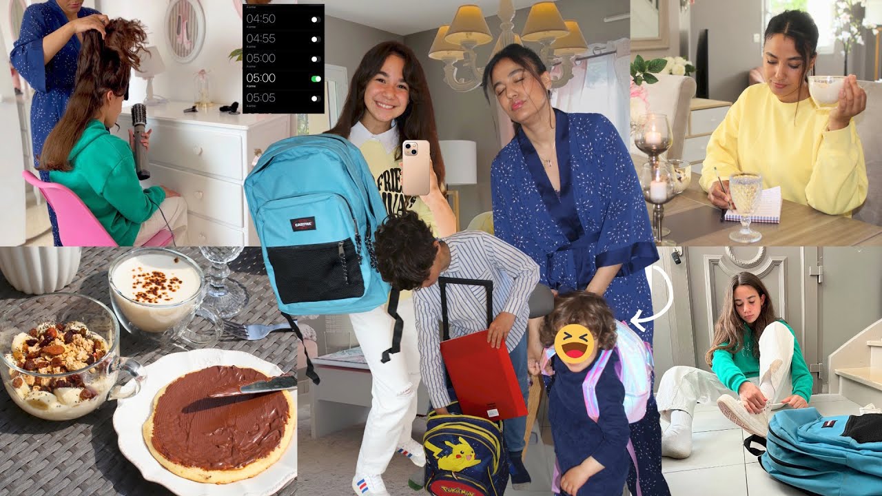 روتيني الصباحي حقيقي لمدرسة و الكوليج, أيام إمتحاناتㅣ5AM *PRODUCTIVE* Morning Routine, Organisation🎒