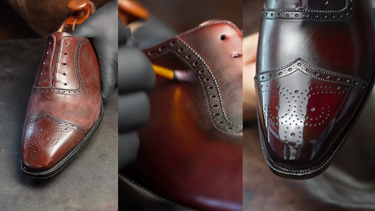 Transforming a pair of TLB Mallorcas in one Afternoon. Dye and Shine Tutorial.