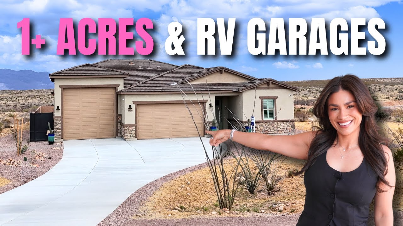 NEW Tucson Arizona Homes with ACREAGE and RV GARAGES! [Vail AZ]