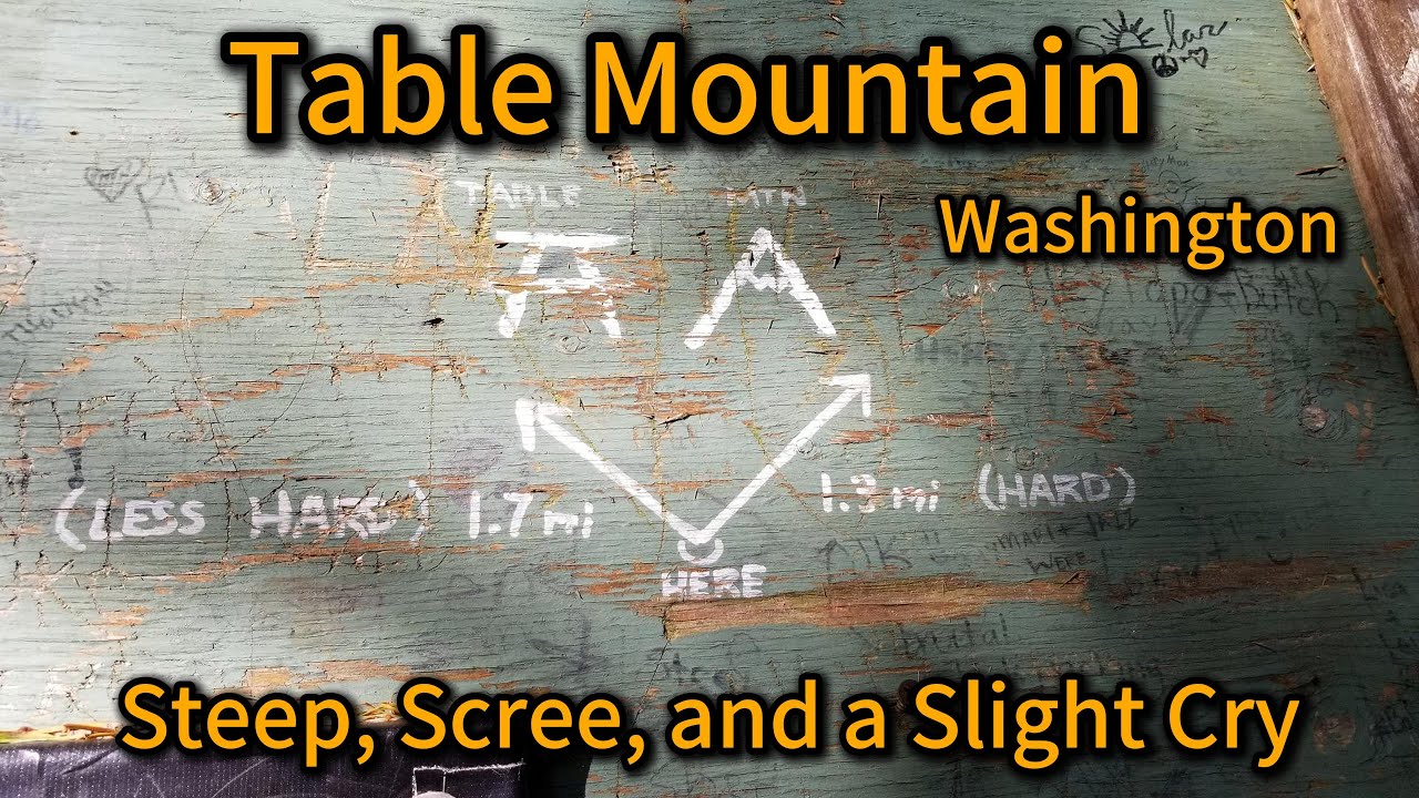 Steep, Scree, and a Slight Cry at Table Mountain, Washington