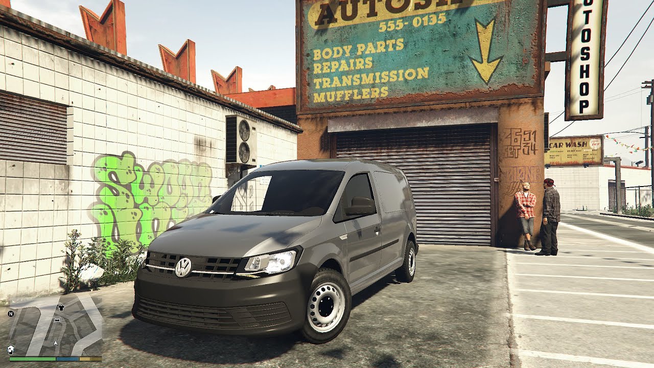 VW Caddy Maxi 2.0 TDI // GTA V Realistic Driving | Logitech Steering Wheel