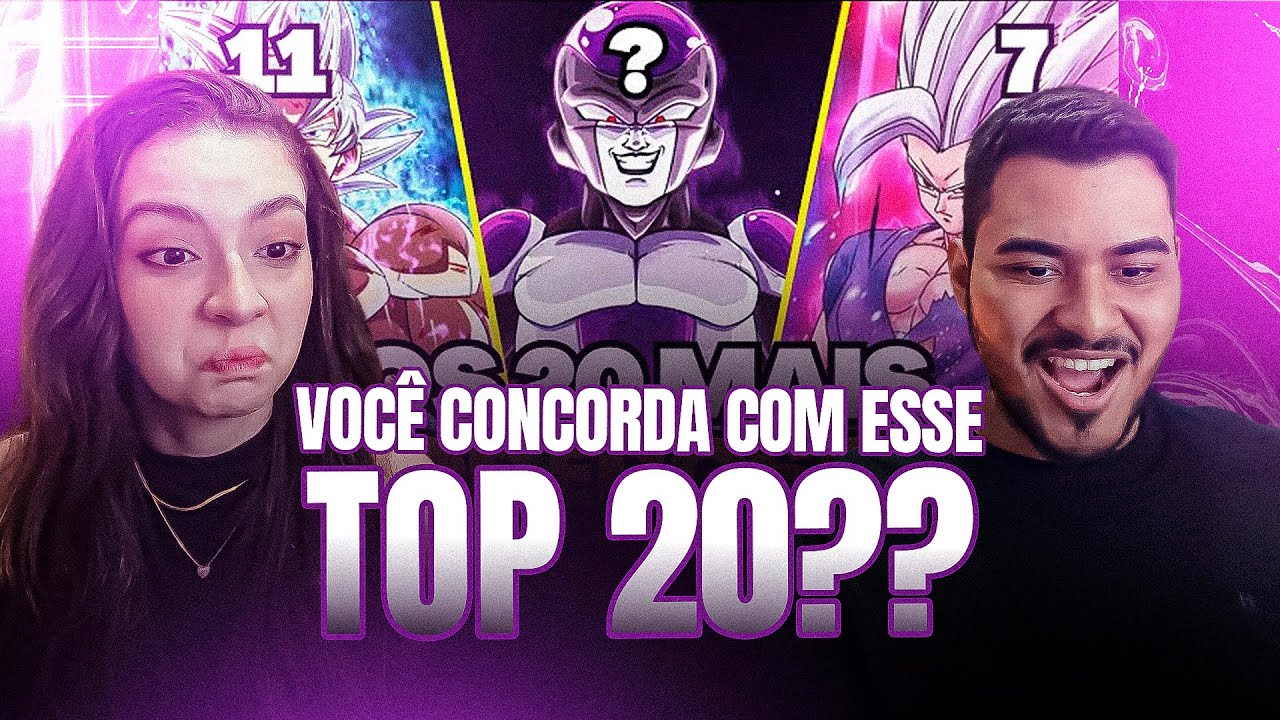 CASAL REAGE: TOP 20 MAIS FORTES DE DRAGON BALL SUPER ATUALMENTE! (Atualizado 2024)