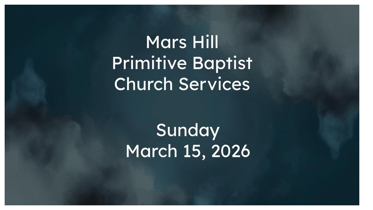 2026 03 14 Church Service