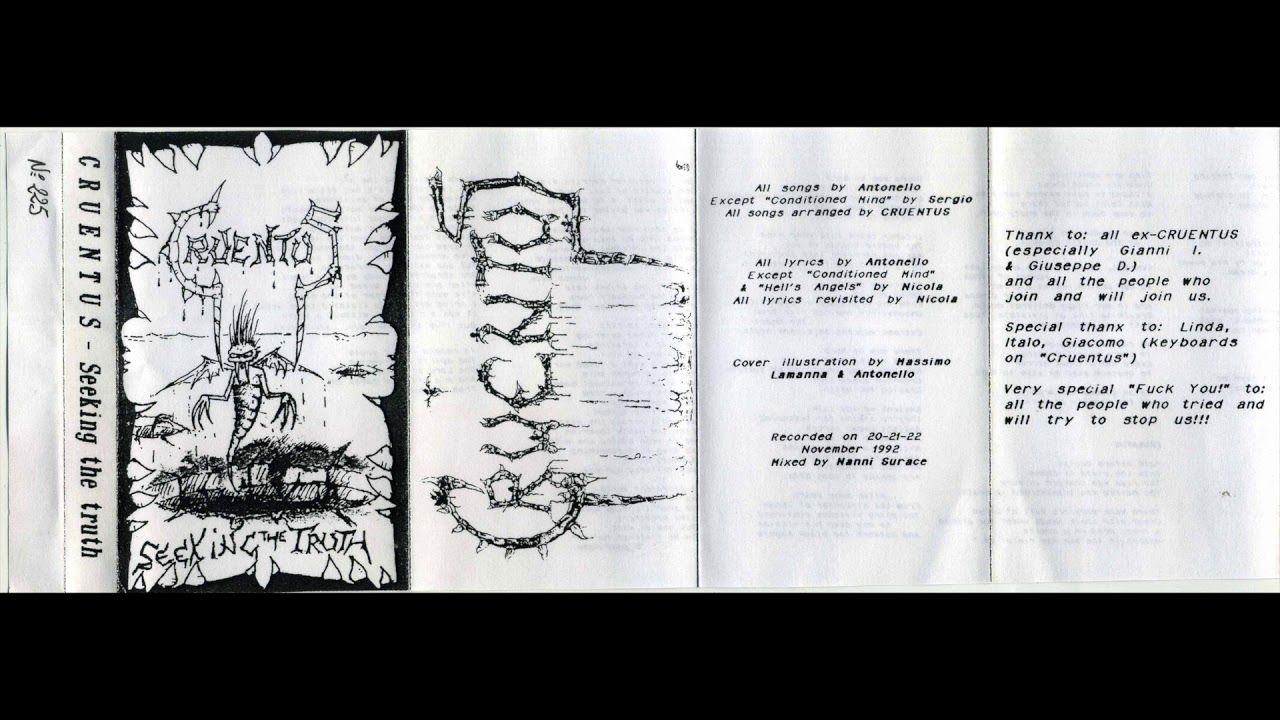 CRUENTUS - Seeking The Truth (1992)
