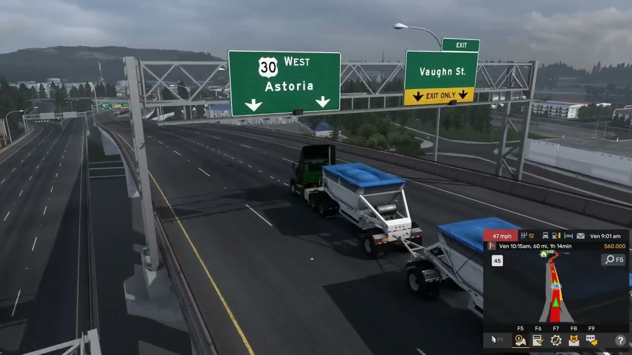 American Truck Simulator - Oregon (Eugene - Salem - Portland - Astoria -Newport - Coos Bay)