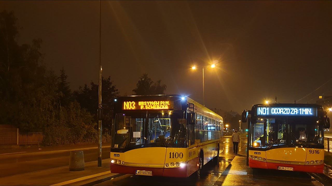 ↯ Solaris Urbino 12 III #1100 (MZA Warszawa) [🚍N03] ♪ ZF ♪ ↯