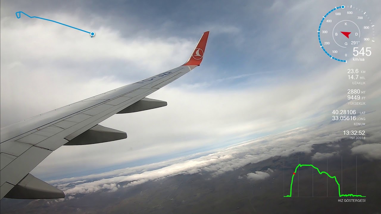 Türk Hava Yolları - TK2125 - Esenboğa İstanbul Havalimanı Full Uçuş