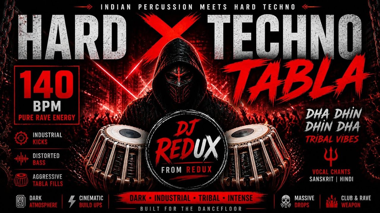 Dark Techno x Tabla ⚡| Industrial Rave Energy | DJ Redux 