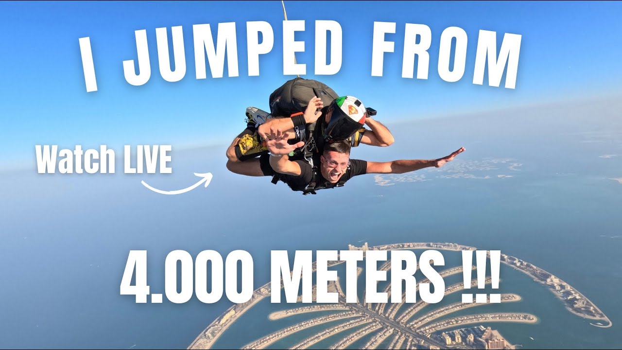 Я прыгнул с высоты 4000 метров в SKYDIVE DUBAI!