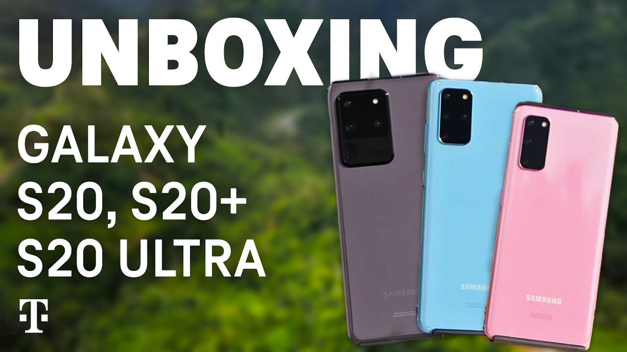 Распаковка НОВЫХ Samsung Galaxy S20 5G, S20+ 5G, S20 Ultra 5G! | Сеть T-Mobile 5G