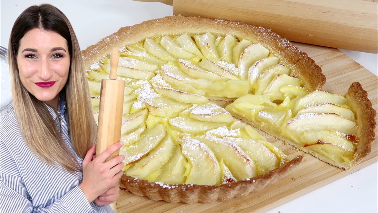 BESTE APFELTARTE der WELT (ohne Boden vorbacken) 🇫🇷 Französisches Rezept | Tarte aux Pommes 🍎