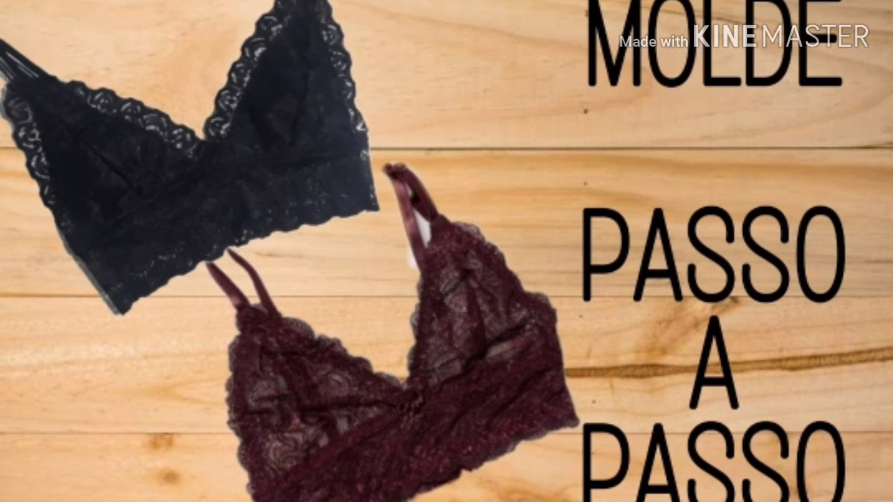 BRALETTE  (MOLDE E GRADUAÇÃO)  PASSO A PASSO