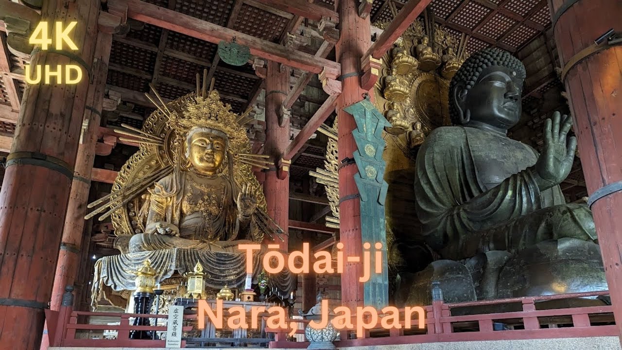 Walking in Japan - Tōdai ji Temple in Nara, 4K