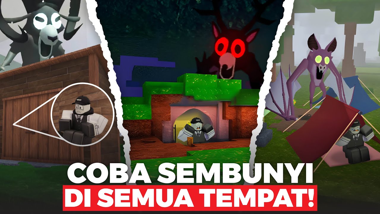 APAKAH BISA MIMIN SEMBUNYI TAPI DI TEMPAT RANDOM!! 99 NIGHT IN THE FOREST !!