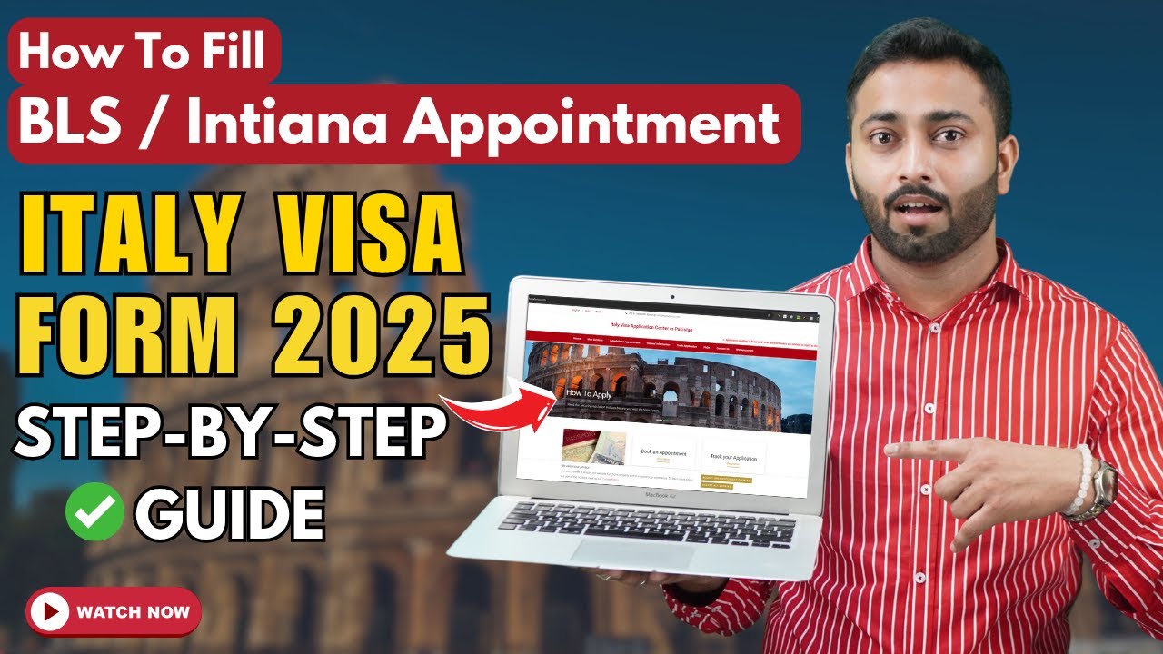 How to Fill the Italy Appointment Form (BLS/Intiana) Online