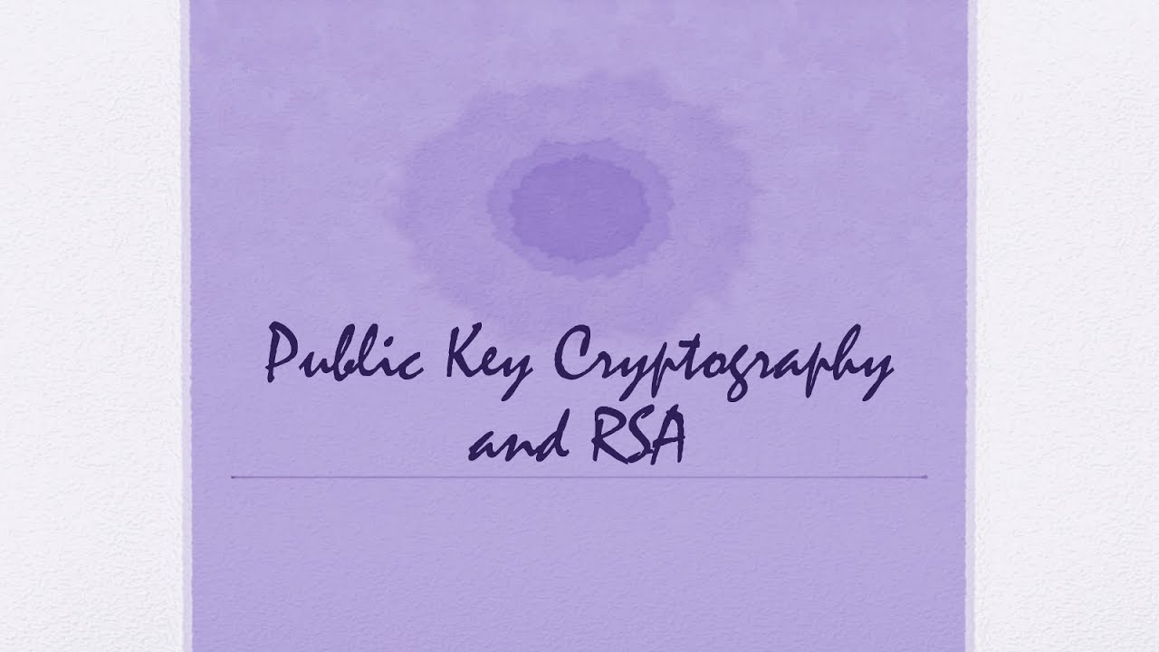 [CompNetSec] - 11 - Public Key Cryptography and RSA