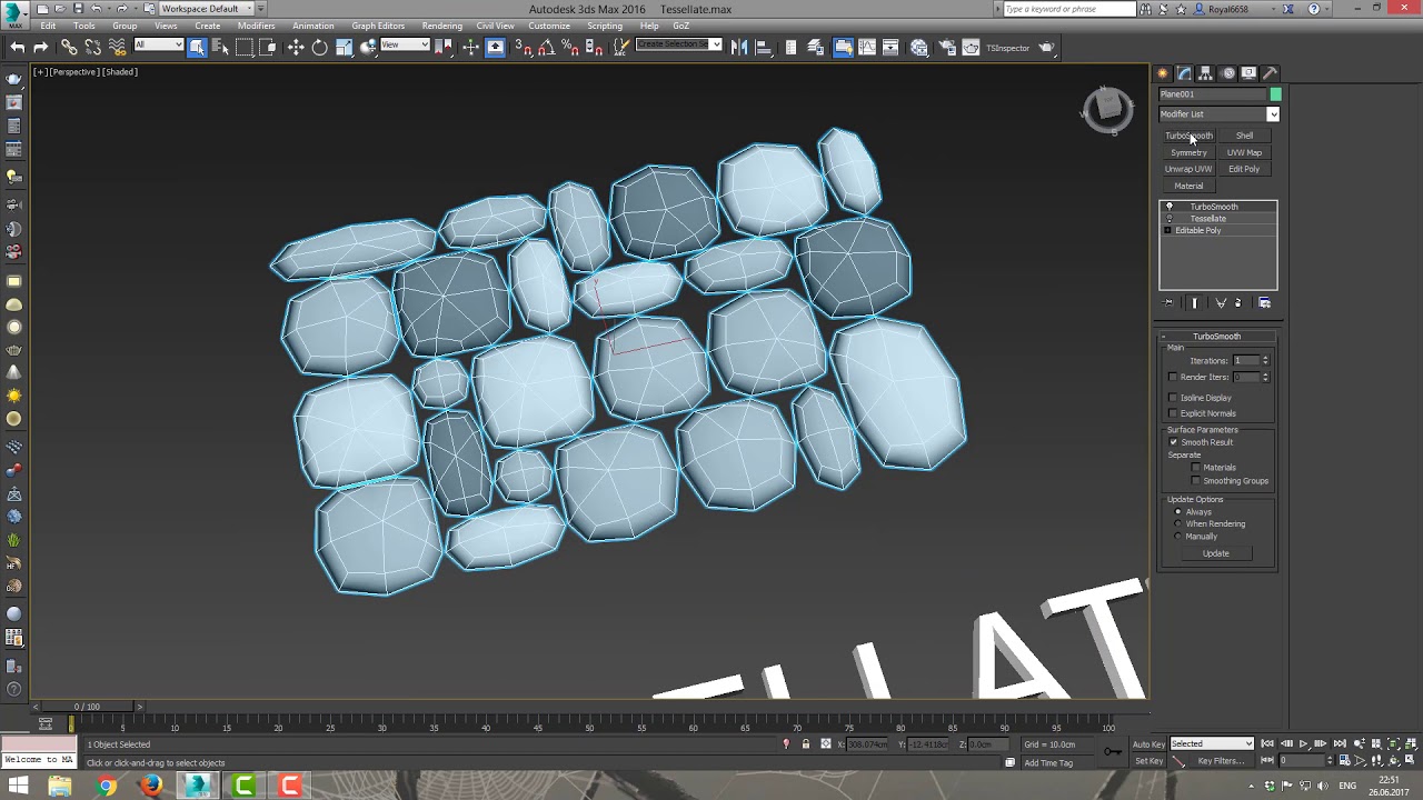 3DS MAX Модификаторы Tessellate