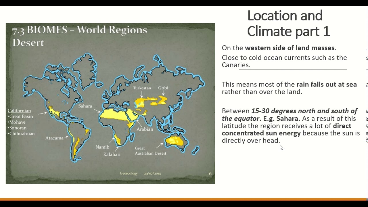 Leaving Cert Geography: The desert biome characteristics: Part 1
