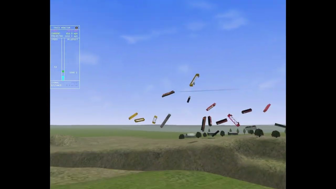 Microsoft Train Simulator Bin. Train Crash Music Story 