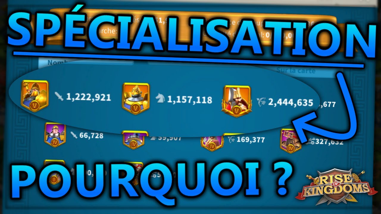 SE SPÉCIALISER, ÇA VEUT DIRE QUOI ? (ET POURQUOI EST-CE IMPORTANT) | RISE OF KINGDOMS FR