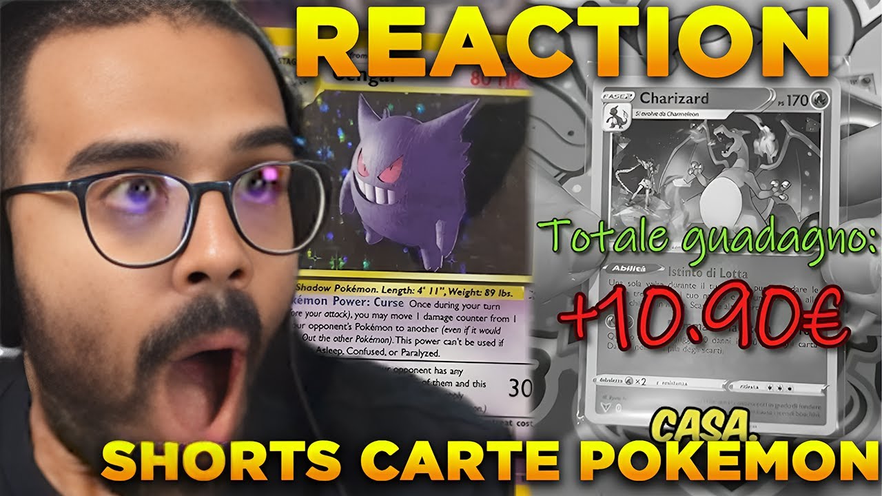 DARIO MOCCIA REAGISCE AGLI SHORTS YOUTUBE sulle CARTE POKEMON
