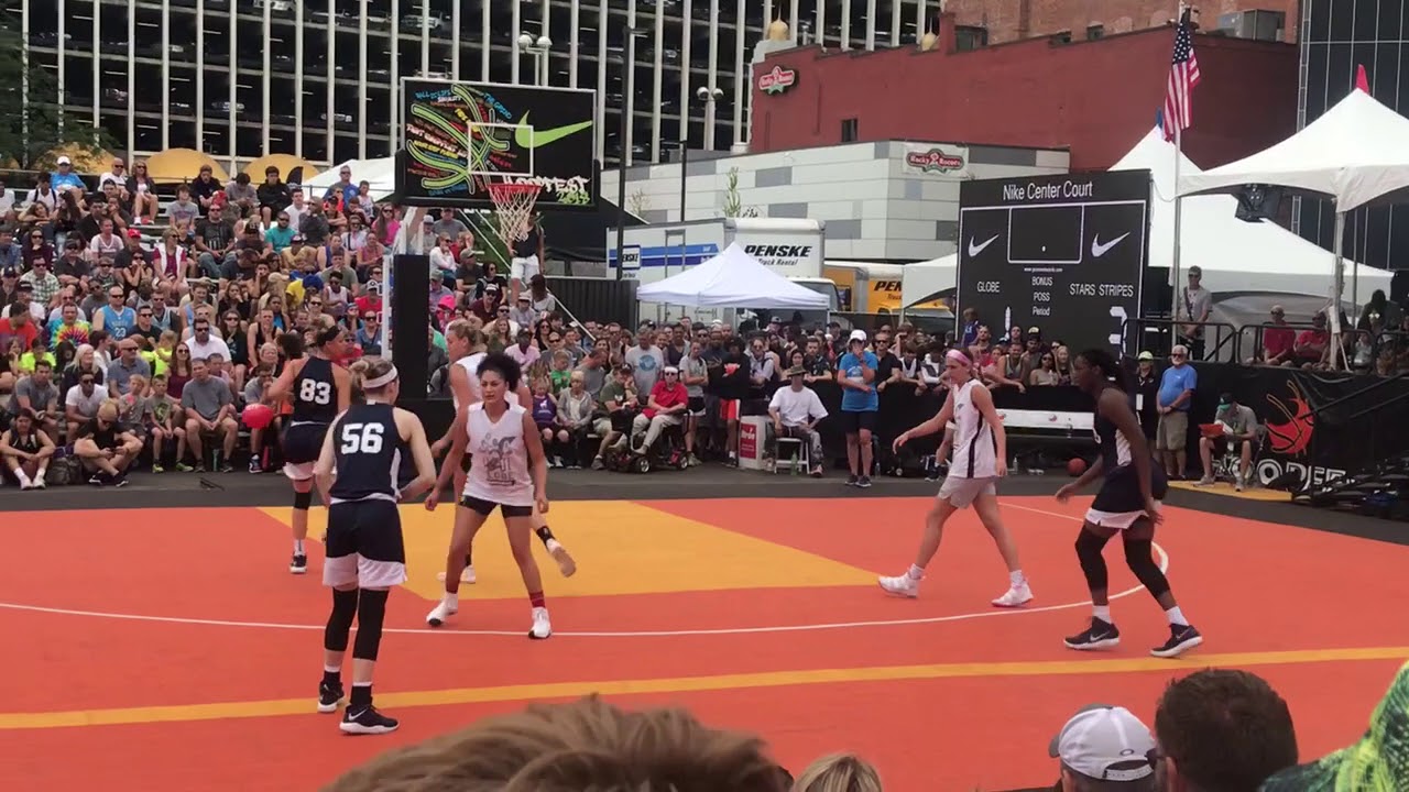 2018 Spokane Hoopfest U18 3on3 Olympic Team Paige Buecker 3of3 1of2 Game 2