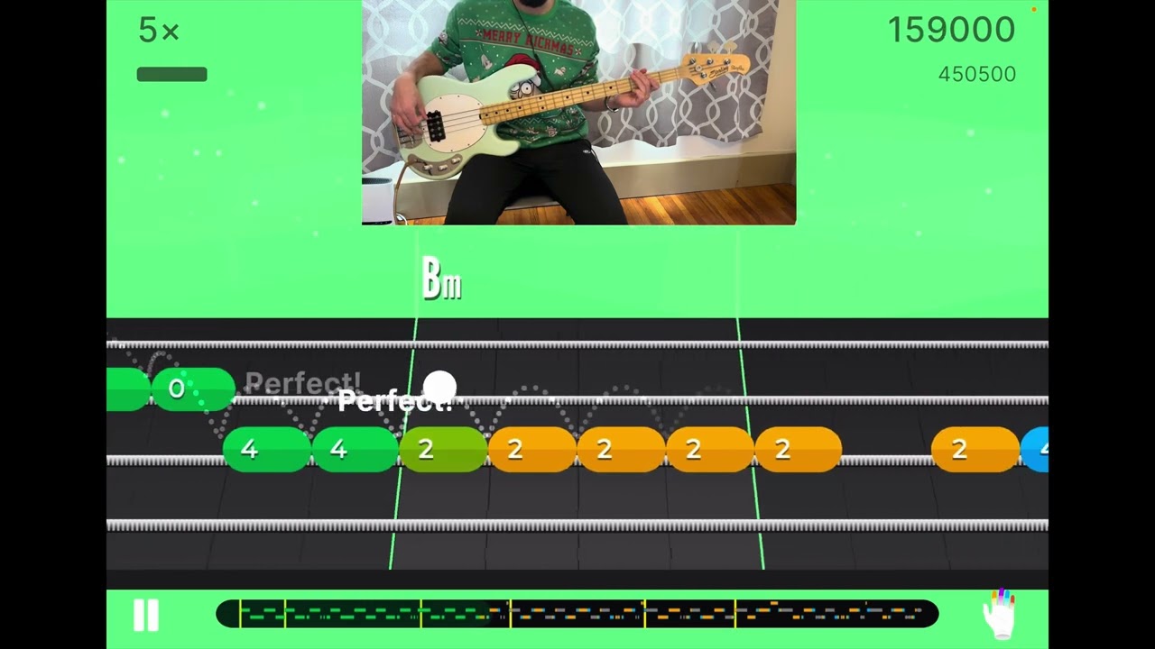 Wham! | Last Christmas | Bass Cover | Yousician | Level 3 | Basic Bassline