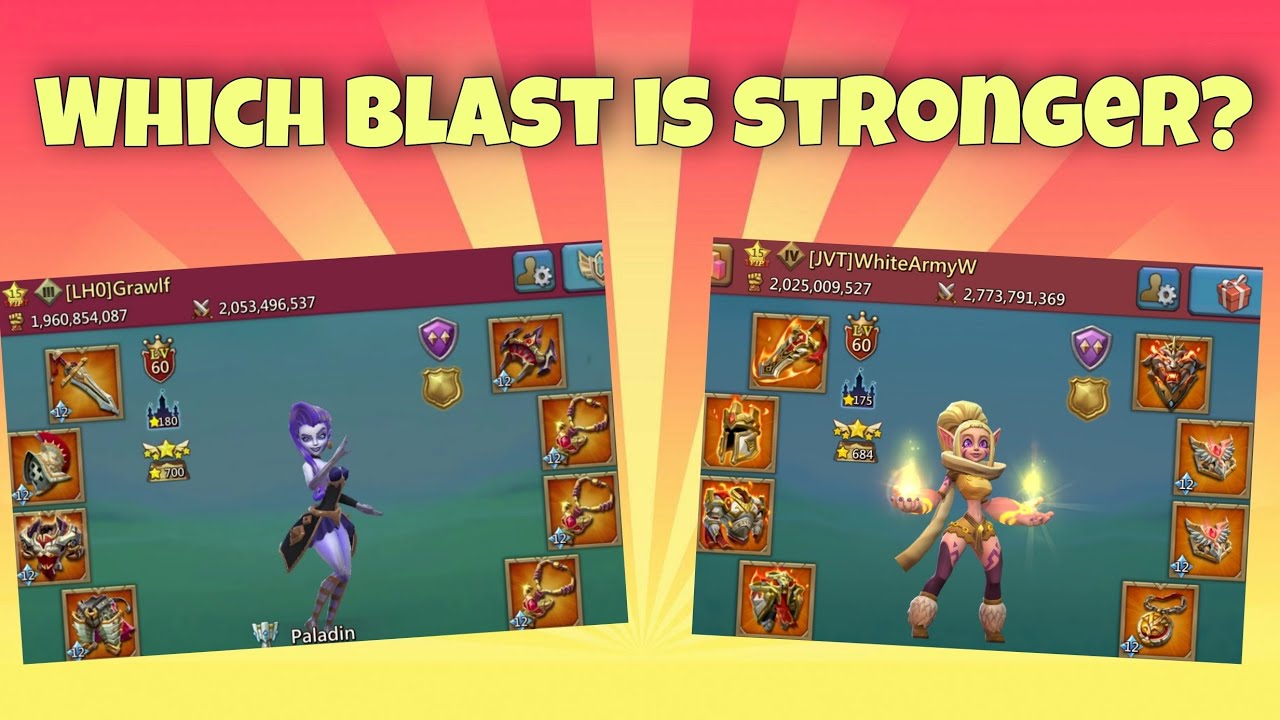 Lords Mobile - CHAMPION vs EMPEROR cavalry blast! What is stronger?