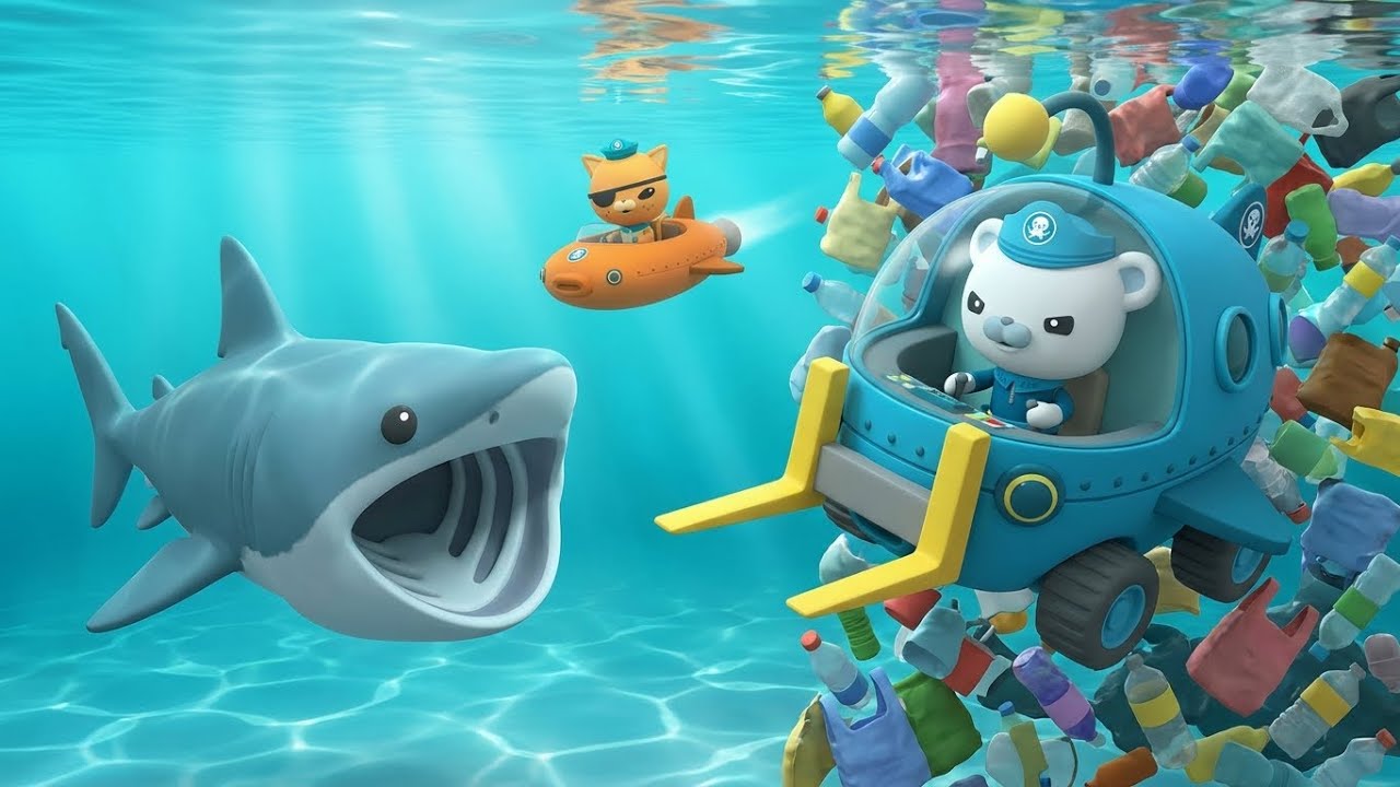 Saved from Plastic Pollution?! 🌊 Rescue the Giant Basking Shark! 🦈 🐢 | Octonauts Full Episode