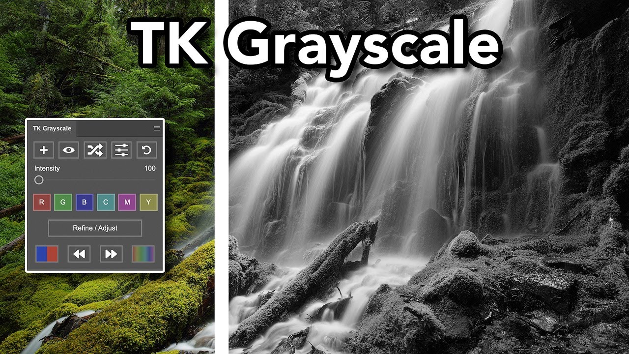 First Look: NEW TK Grayscale Plugin for Photoshop – Quick & Creative Black & White Conversions