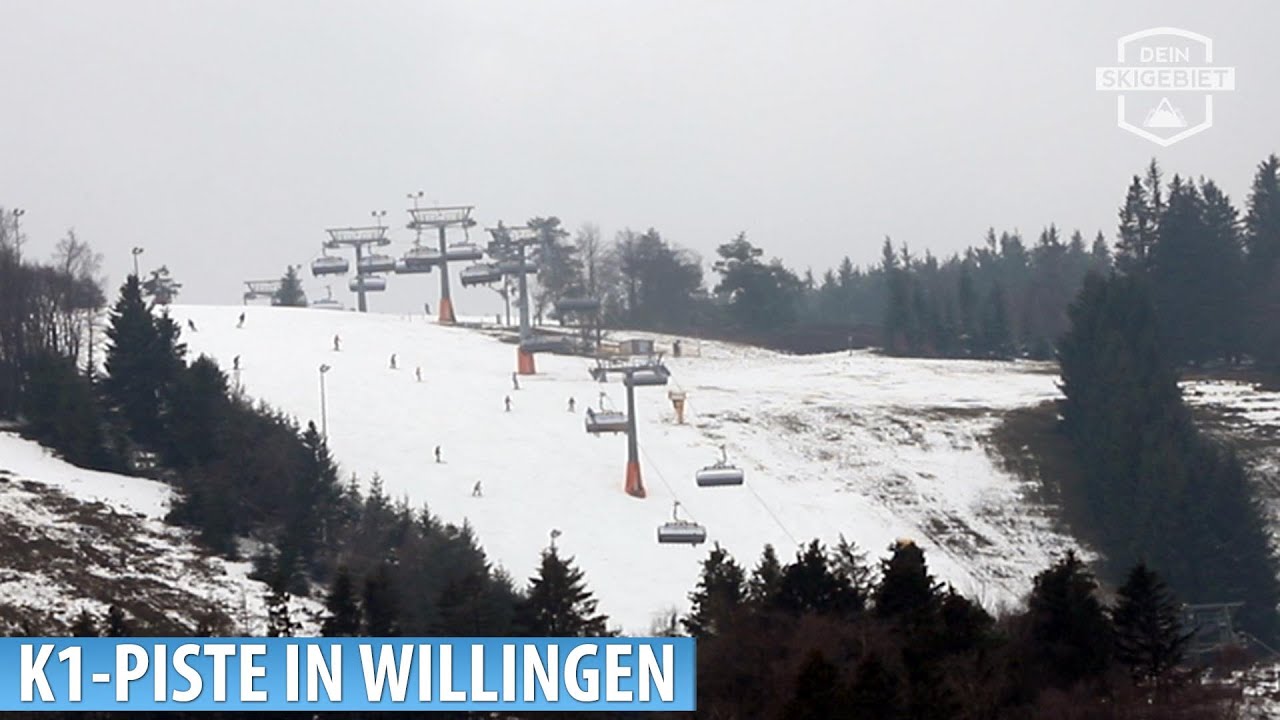 Willingen: Skipiste an der Sesselbahn K1 am Tag