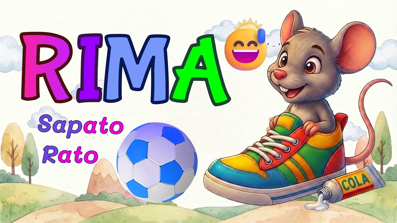 🐭 Jogo de Rima: Aprenda Brincando! (Rato, Sapato, Bola e Cola)⚽