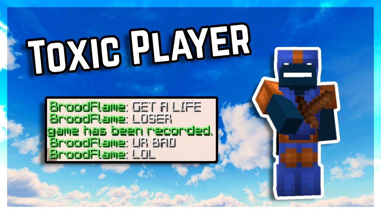 Toxic Bedwars Player Gets Mad at Me When He Fails TNT Jump