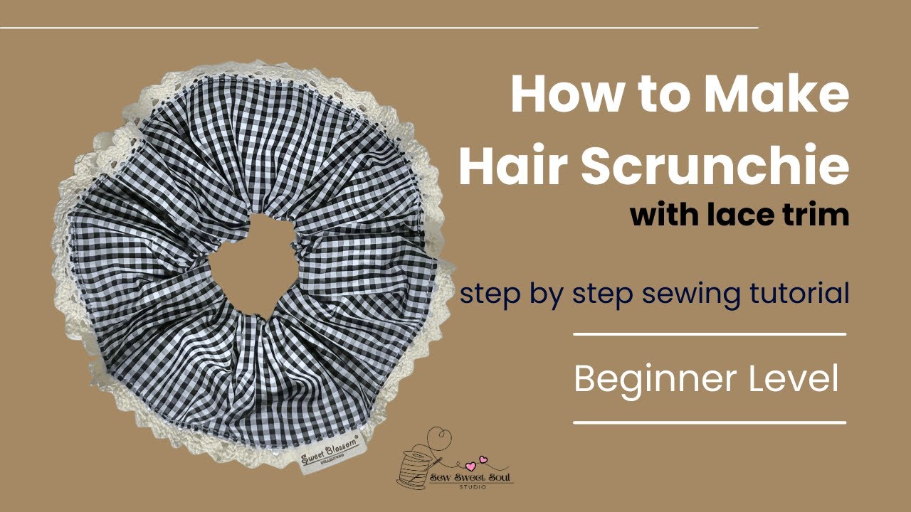 How to Make a DIY Fabric Hair Scrunchie, Easy Sewing Tutorial for Beginners