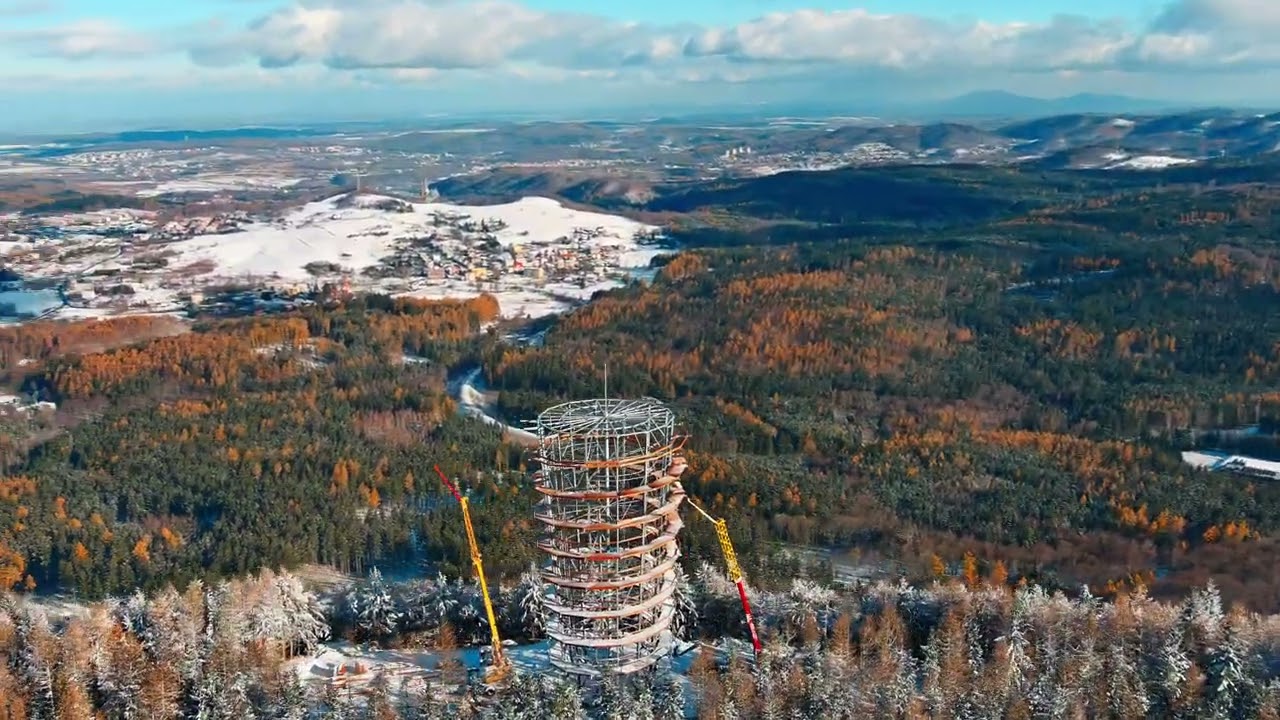 Dzikowiec - nowa wieża widokowa    #drone