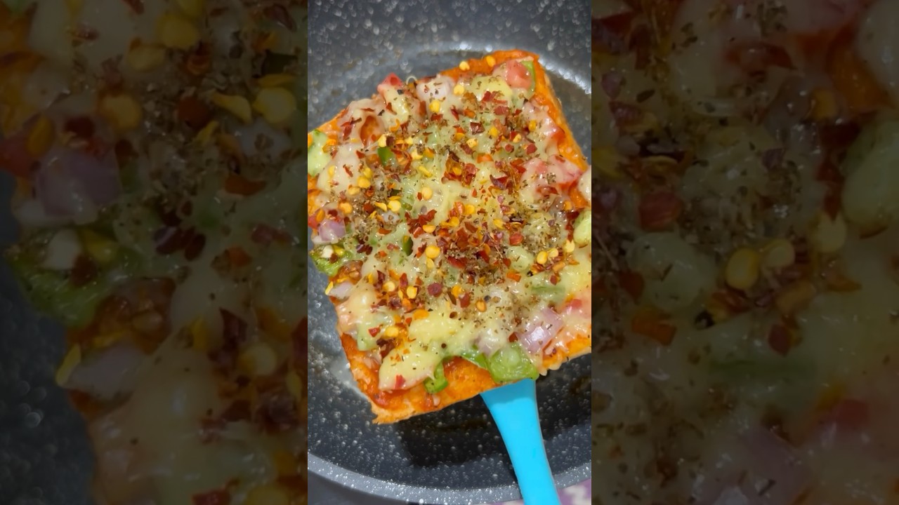 Quick And Easy Bread Pizza | Bread Pizza Recipe | Tawa Pizza | No Oven #shorts #trending #ytshorts